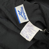 Vintage 90s Reebok Jacket Mens Medium Black Full Zip Reversible Hooded