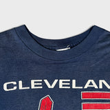 Vintage 1990 Cleveland Indians T Shirt Mens XL Blue USA Single Stitch Sun Faded MLB Tee