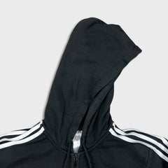 Adidas Hoodie Mens Medium Black Essentials Spell Out Full Zip Hooded Sweater