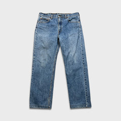 Vintage 90s Levi's 505 Jean Mens 34x28 Blue Original Fit Straight Leg Light Wash Pants