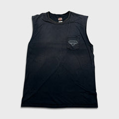 Vintage 2006 Harley Davidson Sleeveless Tee Mens XL Black USA Florida