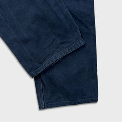 Carhartt Pants Mens 32x27 Blue Loose Original Fit Carpenter Workwear Wide Baggy