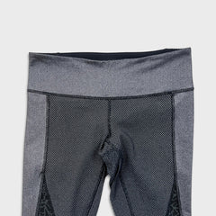 Lululemon Wunder Under Crop *Sashiko Womens Size 6 Black Yoga Leggings