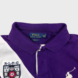Polo Ralph Lauren Shirt Mens XL Purple RLPC Crest Big Pony Striped Short Sleeve