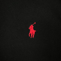 Polo Ralph Lauren Shirt Mens 2XL Black Pony Slim Fit Casual Preppy Short Sleeve