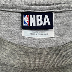 Vintage 1999 NBA Finals T Shirt Mens Large Gray Basketball Sports Graphic Tee