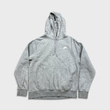 Nike Sportswear Hoodie Mens Medium Gray Swoosh Pullover Hooded Sweater