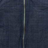 Marc by Marc Jacobs Jacket Mens Medium Blue Full Zip Plaid Windbreaker Bomber