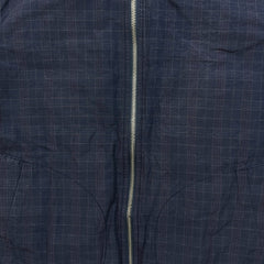 Marc by Marc Jacobs Jacket Mens Medium Blue Full Zip Plaid Windbreaker Bomber