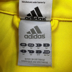 2010 Adidas Brazil Track Jacket Mens Medium Yellow South Africa FIFA World Cup
