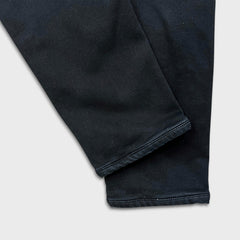 Karl Lagerfeld Paris Jeans Mens 34x27 Black Dark Wash Slim Taper Stretch Denim Pants
