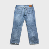 Levi's 541 Jeans Mens 36x30 Blue Athletic Taper Light Wash Distressed Denim Pants