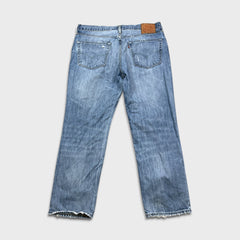 Levi's 541 Jeans Mens 36x30 Blue Athletic Taper Light Wash Distressed Denim Pants