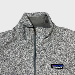 Patagonia Fleece Womens Medium Gray Outdoor Pullover Quarter Zip Jacket
