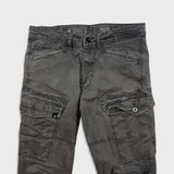 G-Star Raw Pants Mens 32x32 Gray Rovic Zip Straight Faded Wash Cargo Utility Trouser