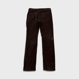 Hugo Boss Rice Slim Fit Pants Mens 32x32 Brown Stretch Corduroy Casual Trouser