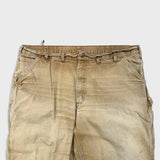Carhartt B11 Pants Mens 44x30 Beige Loose Straight Duck Dungaree Fit Distressed