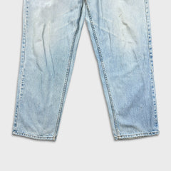 Vintage 90s Levi's 535 Jeans Mens 38x32 Blue Euro Fit Light Wash Wide Leg Baggy Pants