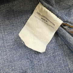 Levi's Denim Shirt Mens Large Blue Medium Wash Casual Western Jeans Button Up