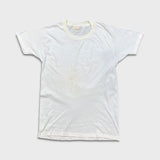 Vintage 80s Blank T Shirt Mens Medium White Single Stitch Basic Short Sleeve Tee