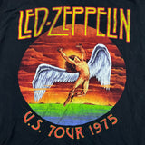 Led Zeppelin T Shirt Mens Large Black US Tour Graphic Band Short Sleeve Tee