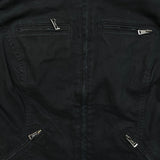 Lauren Ralph Lauren Jeans Denim Jacket Womens Medium Black Full Zip Trucker