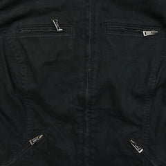 Lauren Ralph Lauren Jeans Denim Jacket Womens Medium Black Full Zip Trucker