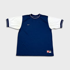 Vintage 90s Nike Team Sports T Shirt Mens XL Blue Swoosh USA Athletic Tee