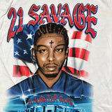 21 Savage The American Dream Tour T Shirt Mens XL White Slaughter Gang Rap Tee