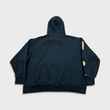 Nike Toronto Raptors Hoodie Mens 3XL Black City Edition Courtside NBA Basketball Hooded Sweater