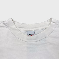 Vintage 90s Nike Toronto Maple Leafs T Shirt Mens Medium White Distressed NHL Tee
