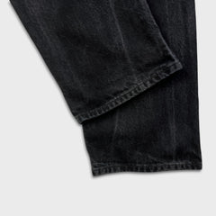 Levi's 501 Jeans Mens 34x30 Black Original Straight Leg Dark Wash Denim Pants