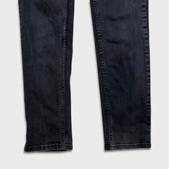 Levi's 511 Jeans Mens 32x32 Black Slim Fit Mid Rise Fade Dark Wash Stretch Denim Pants