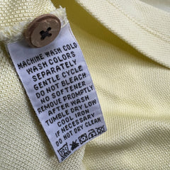 Tommy Bahama Polo Shirt Mens Large Yellow Short Sleeve Logo Preppy Casual