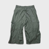 Lululemon Metropolis Maven High Rise Crop Womens Size 14 Gray Sage Pants