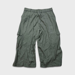 Lululemon Metropolis Maven High Rise Crop Womens Size 14 Gray Sage Pants