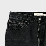 Vintage Y2K Levi's 505 Jeans Mens 33x30 Black Regular Fit Straight Leg Dark Wash Denim Pants