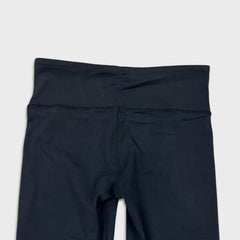 Lululemon Tadasana Slit Crop Womens Size 4 Black Athletic Yoga Leggings Pants