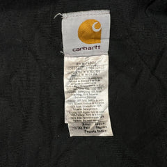 Carhartt Jacket Mens Small Brown J130 Duck Canvas Quilted Lined Faded Workwear