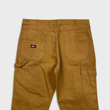 Dickies Pants Mens 40x32 Beige Double Knee Carpenter Hammer Loop Workwear Canvas