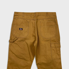 Dickies Pants Mens 40x32 Beige Double Knee Carpenter Hammer Loop Workwear Canvas
