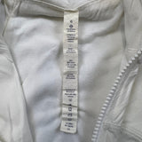 Lululemon Dance Studio Jacket Womens Size 6 White Full Zip Athletic Outerwear