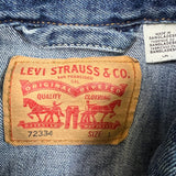 Levi's Type III Denim Jacket Mens Large Blue Medium Wash Western Trucker