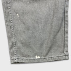 Vintage Akademiks Jeans Mens 34x29 Gray Straight Leg Faded Hip Hop Y2K Pants