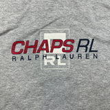 Vintage 90s Chaps Ralph Lauren Shirt Mens XL Gray Graphic Long Sleeve Tee