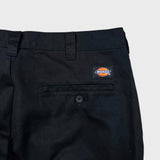 Dickies Pants Mens 34x32 Black Regular Straight Workwear Chino Cargo Trouser