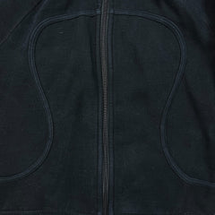 Lululemon Scuba Hoodie Womens Size 12 Black Full Zip Sports Hooded Sweater