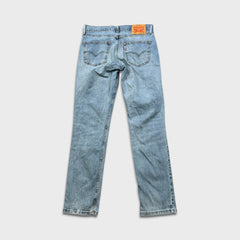 Levi's 511 Jean Mens 32x32 Blue Slim Fit Mid Rise Light Wash Stretch Denim Pants