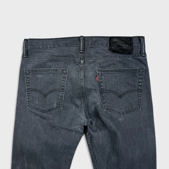 Levi’s 513 Jeans Mens 34x32 Gray Slim Straight Fit Casual Faded Denim Pants