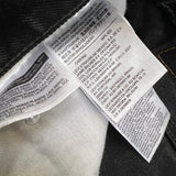Levi's 516 Jeans Mens 32x30 Black Slim Straight Leg Dark Wash Faded Denim Pants